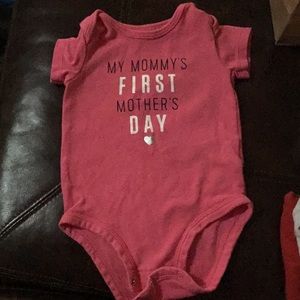 pink first Mother’s Day onesie